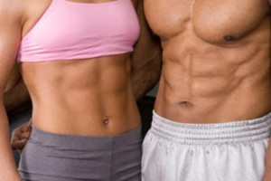 in shape man and woman